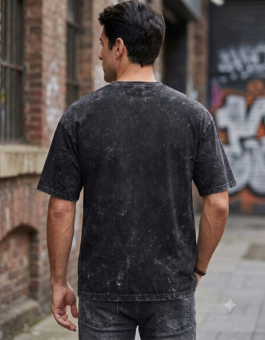 Premium Unisex Acid Washed Oversized Tee
