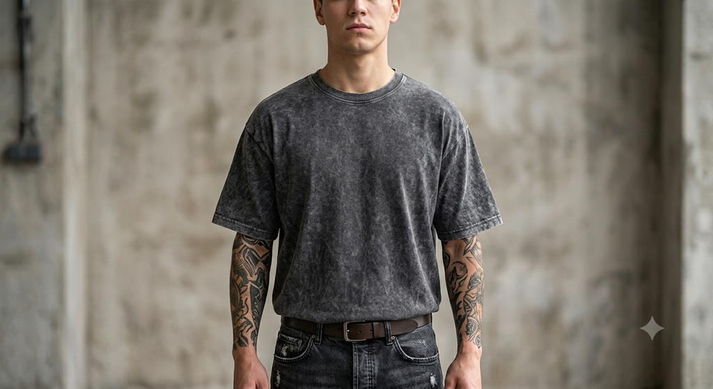 Premium Unisex Acid Washed Oversized Tee